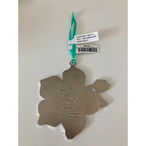 Disney Cruise Line DCL Magic Bermuda 2019 Hibiscus Metal Ornament NEW - Picture 4 of 5